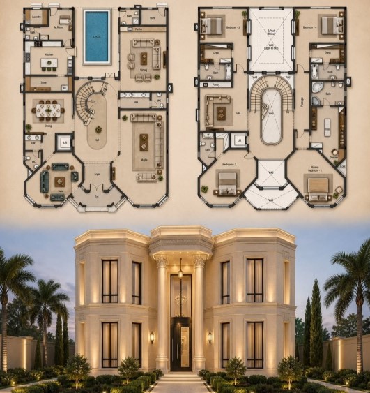 المخططات المعمارية الحديثة
