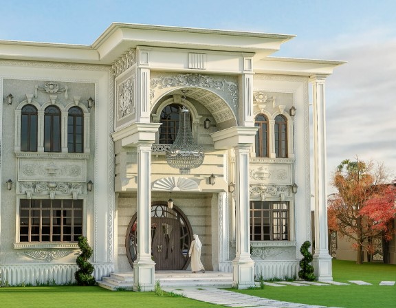 مخططات فلل حديثة دورين