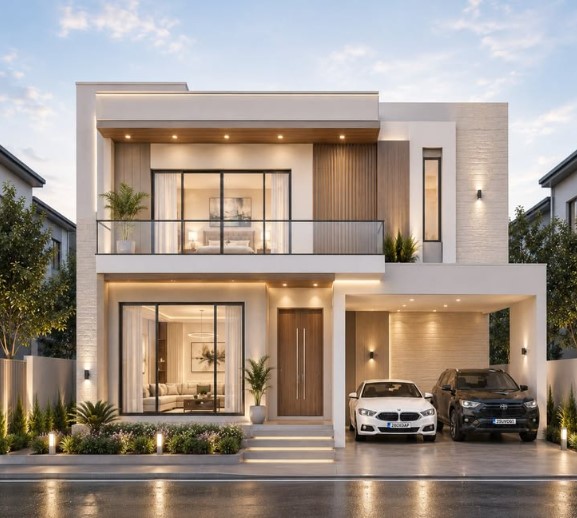  أفكار تصميم واجهات منازل