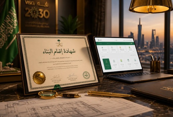 متى يتم استخراج شهادة إتمام البناء