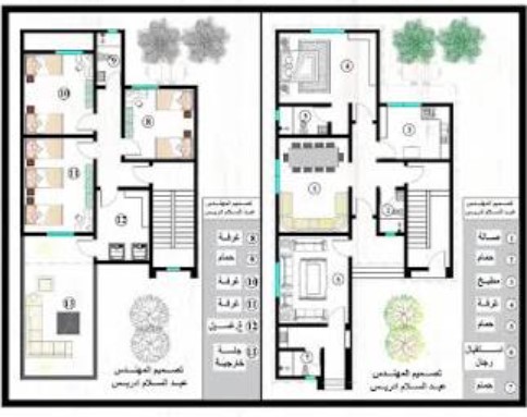 مخططات فلل صغيرة